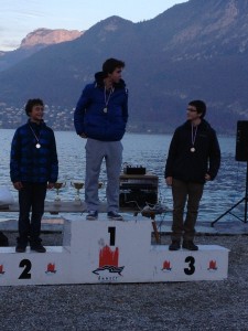 Le podium cadet avec les Louis