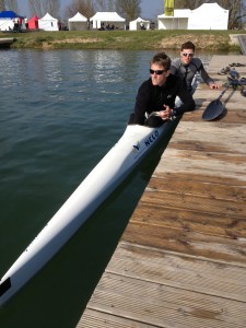 Thomas et Victor à l'embarquement