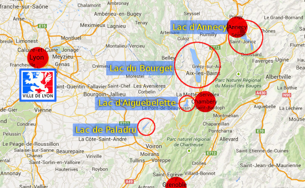 Plan de situation régional