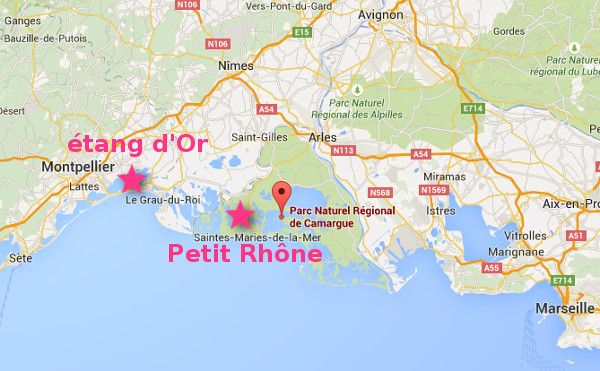 Camargue  : plan de situation régional