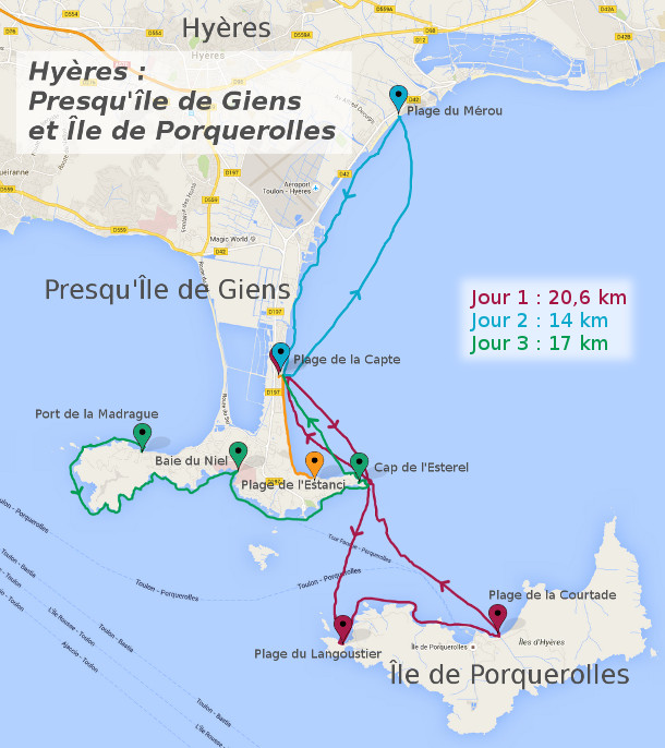 Itinéraire - Hyères